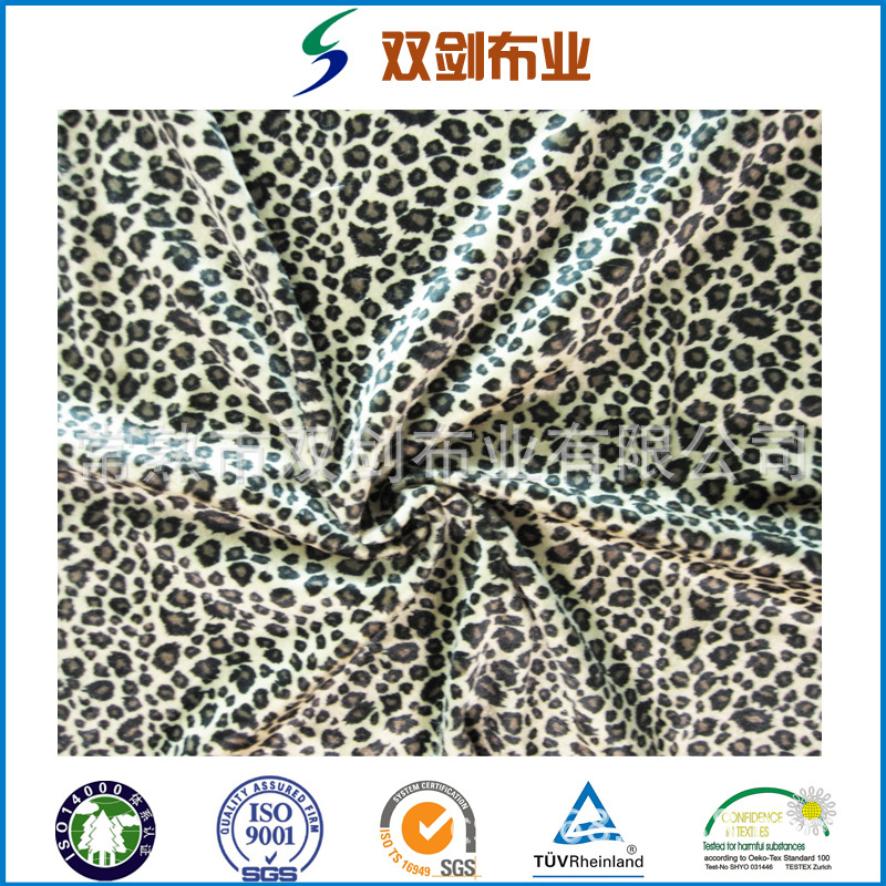 厂家销售短毛绒印花奶牛老虎花型