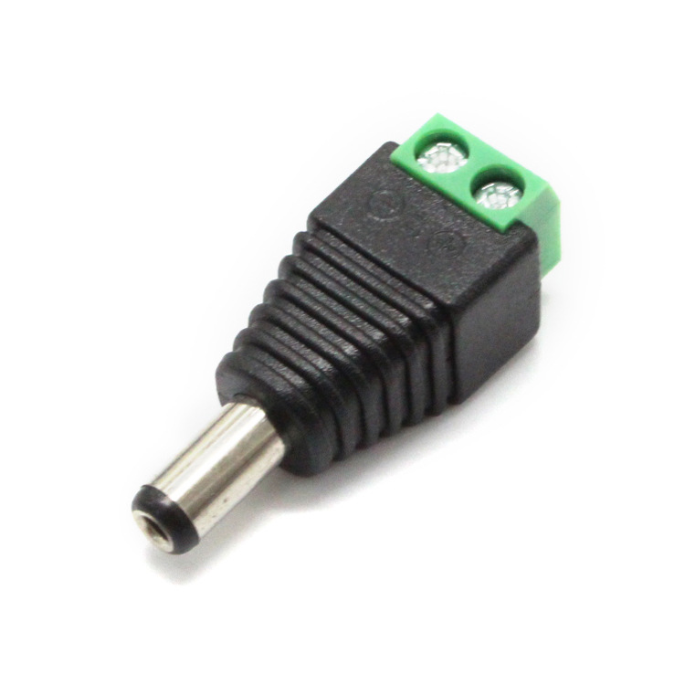 Connector 免焊螺丝绿色端子 5521 5525DC接头 电源插头 DC连接头