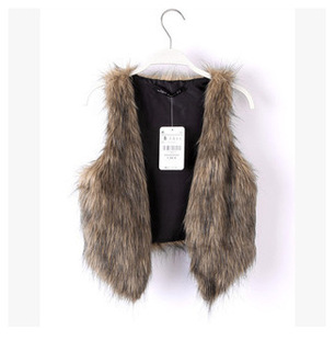 European and American Foreign Trade Large Size Artificial Wool Vest for Autumn and Winter Imitation Fur Vest Vest