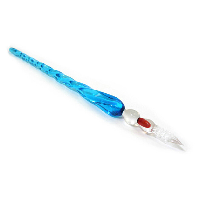 De vidrio de color DIP pluma hilo firma pluma regalo de negocios nuevos productos exóticos al por mayor