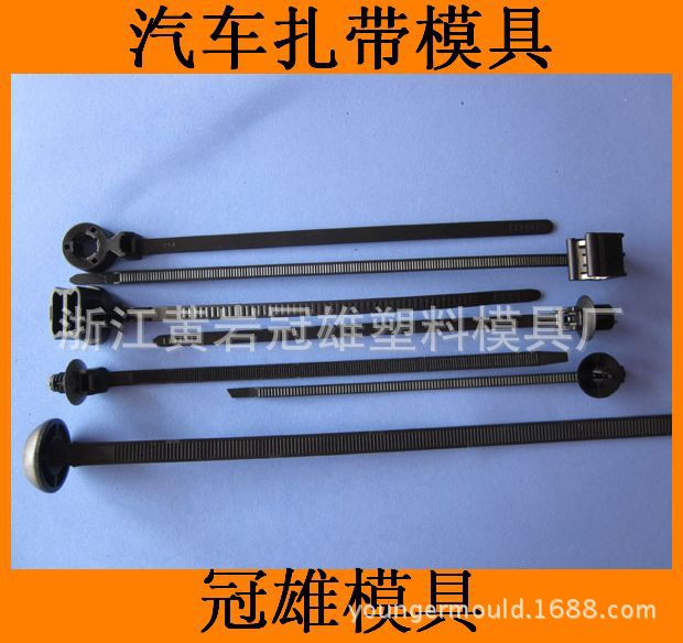 反穿式尼龙汽车扎带模具