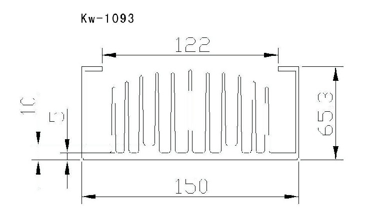 变频器散热片 优质散热器 河南电子散热器 铝型材 五金冲压 铝板