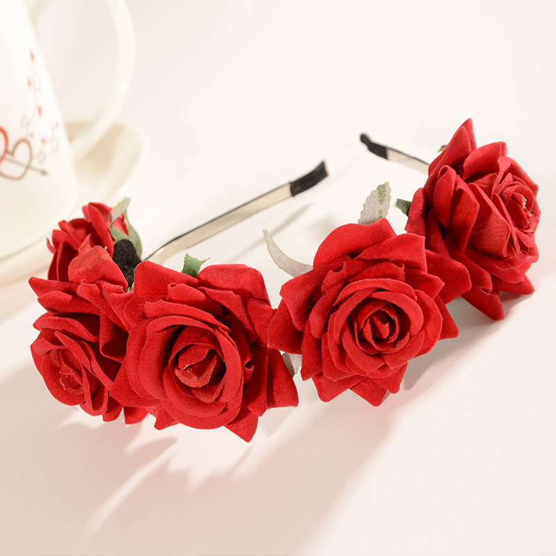 5朵牡丹花发箍