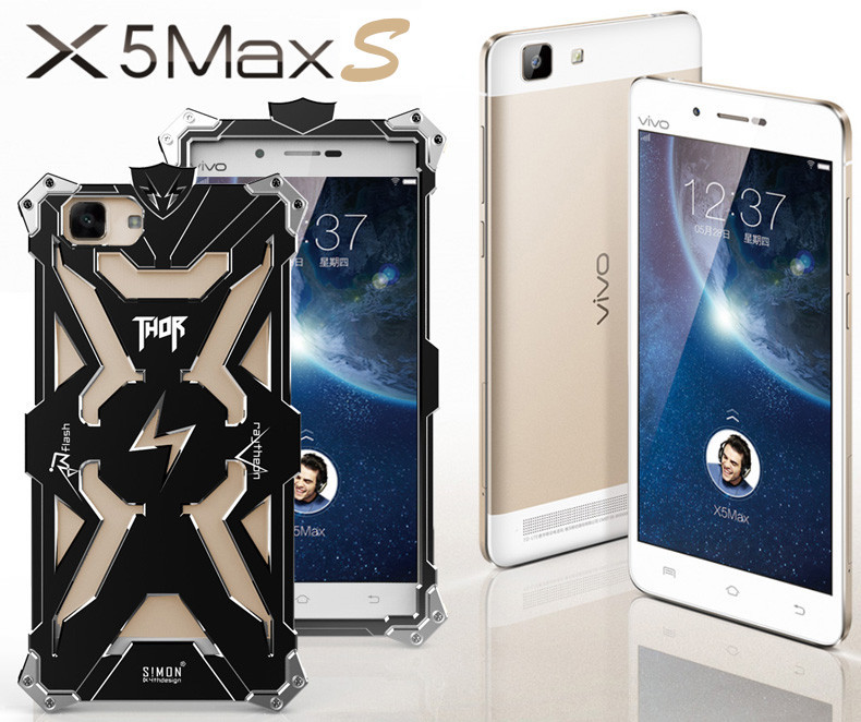 SIMON THOR Aviation Aluminum Alloy Shockproof Armor Metal Case Cover for vivo X5Max S