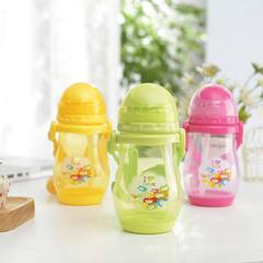 創意乳幼児学飲杯ストローカップ漫画赤ちゃんプラスチック水筒子供運動水筒メーカー卸売り