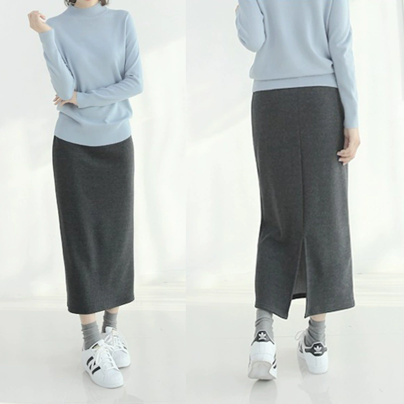 Утолщенное платье на флисовой подкладке, осенне-зимнее платье с разрезом, теплое женское платье в один шаг до бедра, большие размеры, толстые MM200 кг