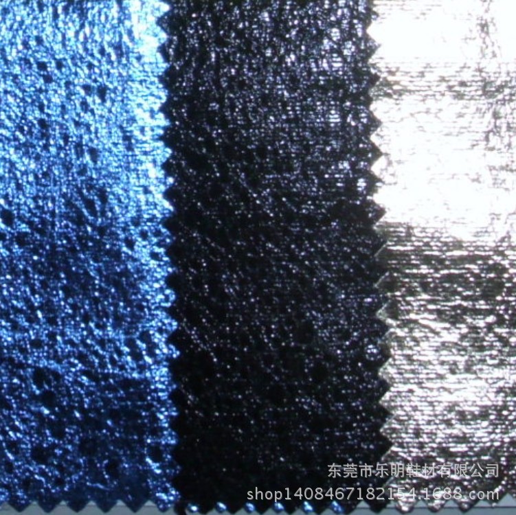 GB5146哈蜜瓜纹金属色仿皮绒麂皮绒鞋帽箱包布料