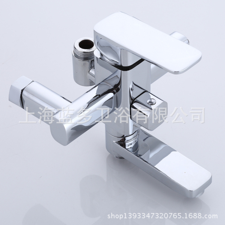 Factory Wholesale Copper Rod Three-Speed Faucet Rounded Square Three-Speed Bath Faucet Shower Shower Faucet Factory Wholesale Copper Rod Three-Speed Faucet Rounded Square Three-Speed Bath Faucet Shower Shower Faucet