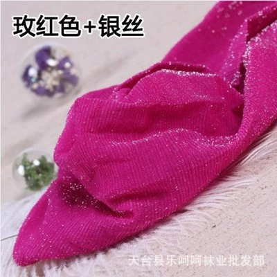 Thin tights, spandex & lurex 20D, semi-sheer fashion leggings, one-size (150–167 cm)