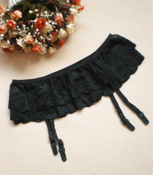 Sexy lencería sexy Liga calcetines encaje hueco transparente sexy traje de rocío falda tentación entrega de una pieza