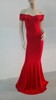 Sexy Euro 5 Evening Dress Shoulder Wave Pure Shape Fishtail Dress