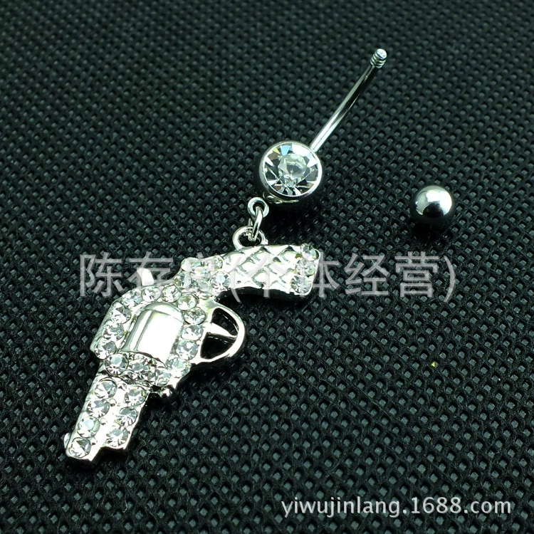 (Cross-border trading), belly button piercing, physiological gun, accessory, style, direct factory sales