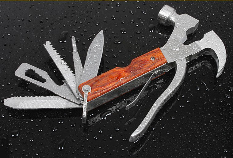 Car multi-functional metal car safety hammer broken window hammer car life hammer escape tool claw hammer