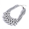 Fashionable accessory, woven short necklace handmade, European style, wholesale