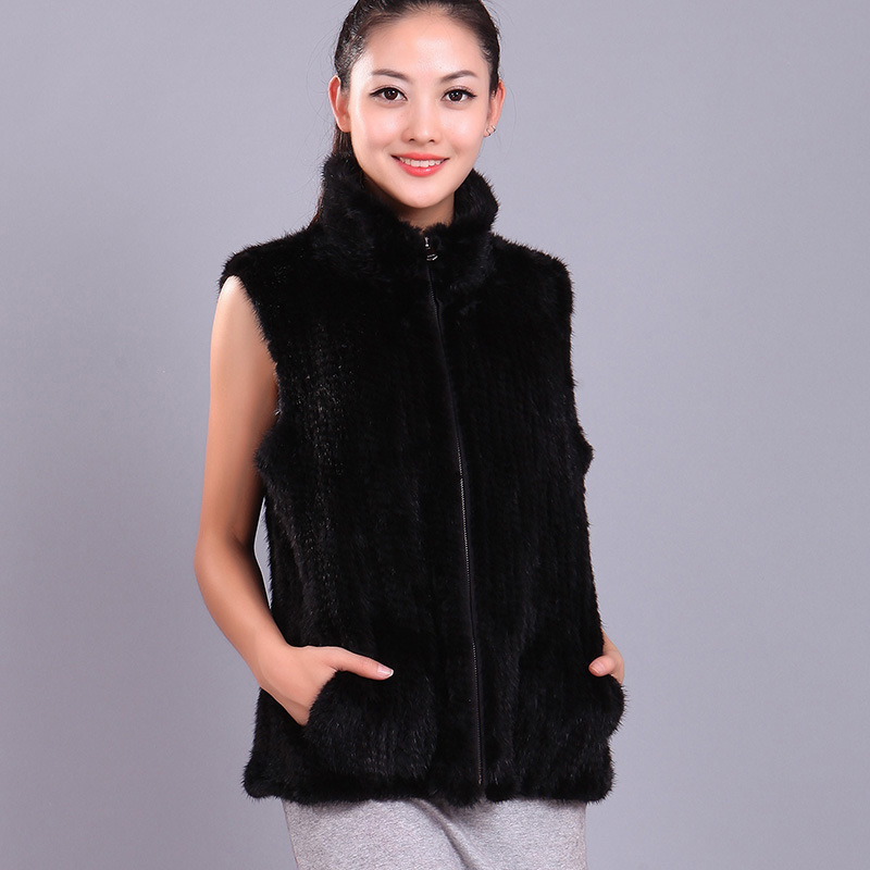 2020 Winter new Ladies Korean Edition mink Fur Imported Mink hair weave leather and fur coat