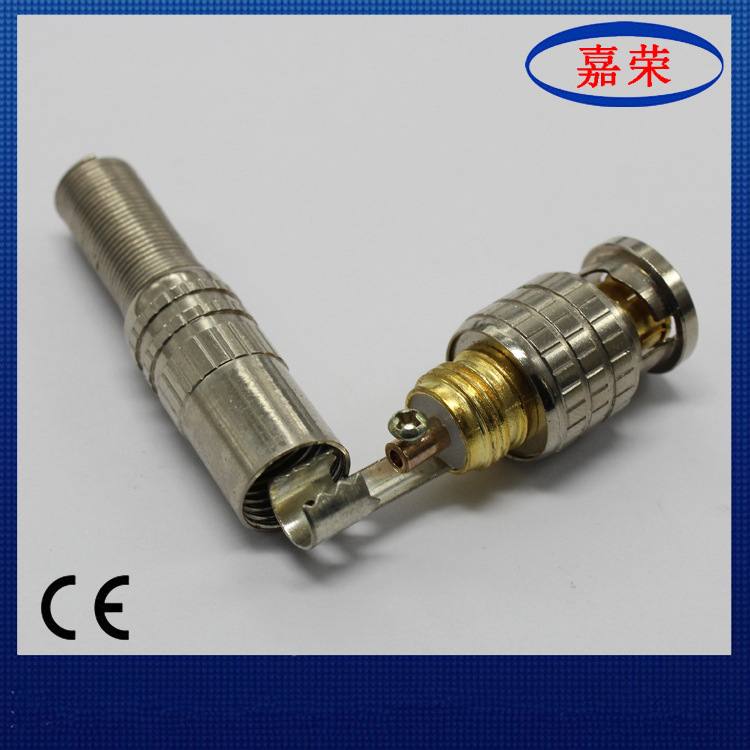 监控摄像头 视频信号国标BNC接头 美式免焊BNC连接器接头
