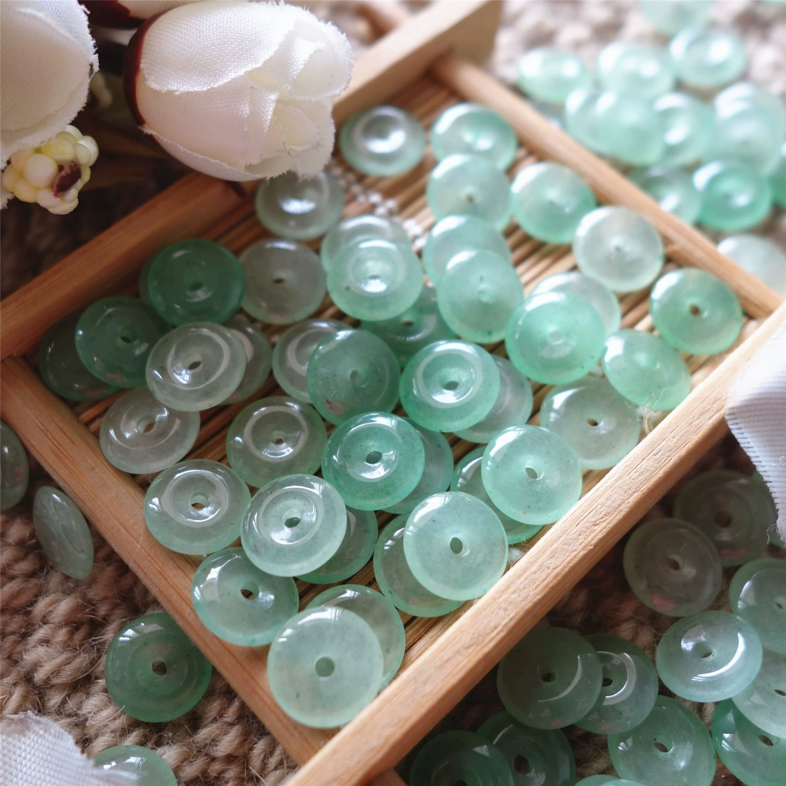 10 мм натуральный зеленый Восточный мавзолей Huaigu Ping An Пряжка нефрит ручной работы DIY кулон ювелирные изделия маленькие аксессуары