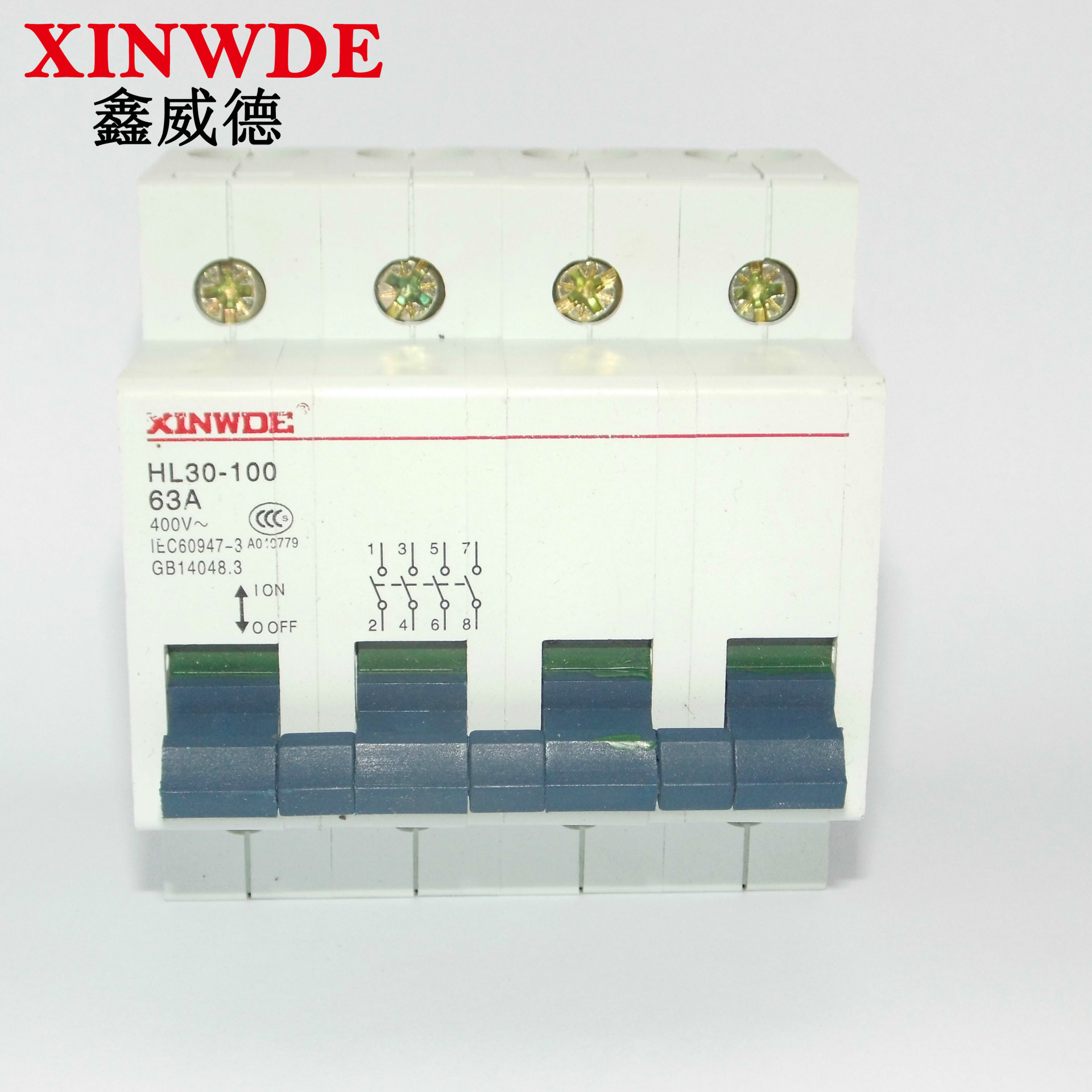 鑫威德 小型断路器 隔离开关HL30-100 4P 闸刀 低压隔离开关批发