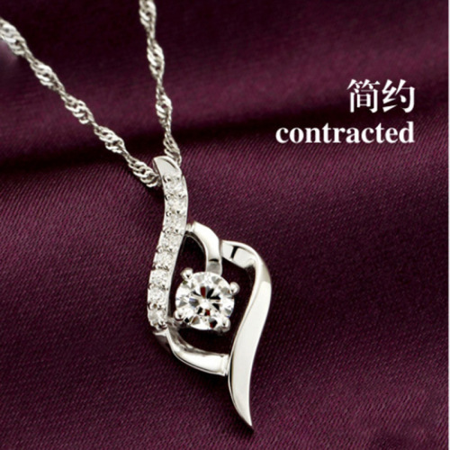 Weihua New Style Pendant Women's Necklace Silver Plated Jewelry Allure Pendant Wholesale Factory Direct Selling Birthday Gift