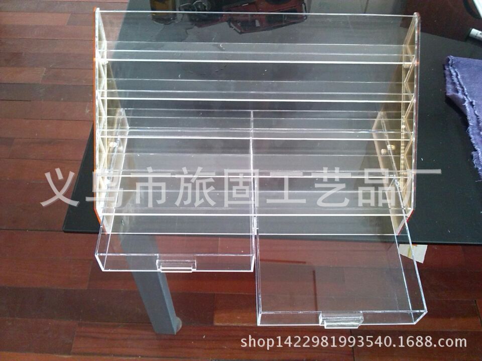 厂家定制批发亚克力指甲油收纳展示架 眼影架 粉饼架 彩妆架