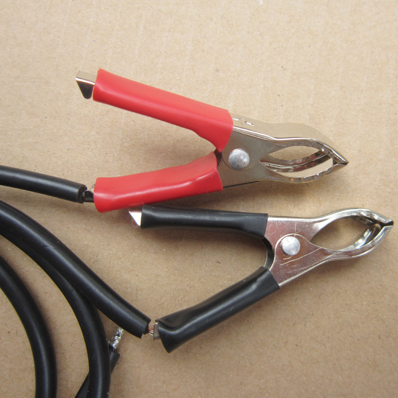 厂家直销太阳能板专用线缆带鳄鱼夹电瓶专用线太阳能电池板导线