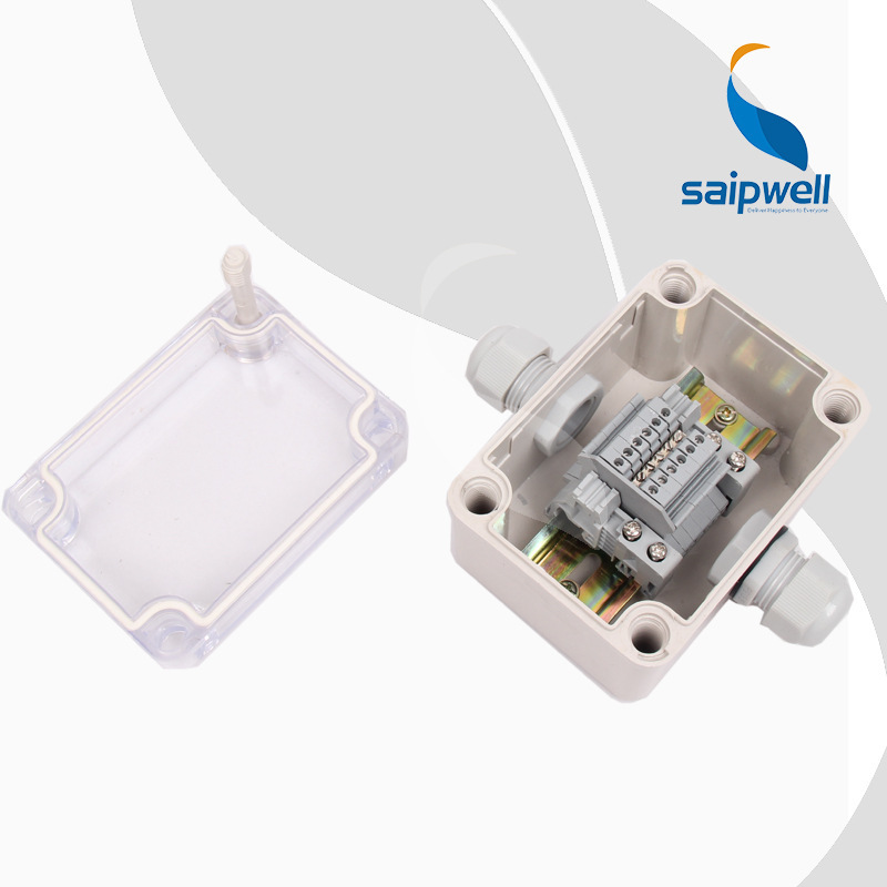 一进一出 6位端子 防水接线盒 ABS电缆接线盒