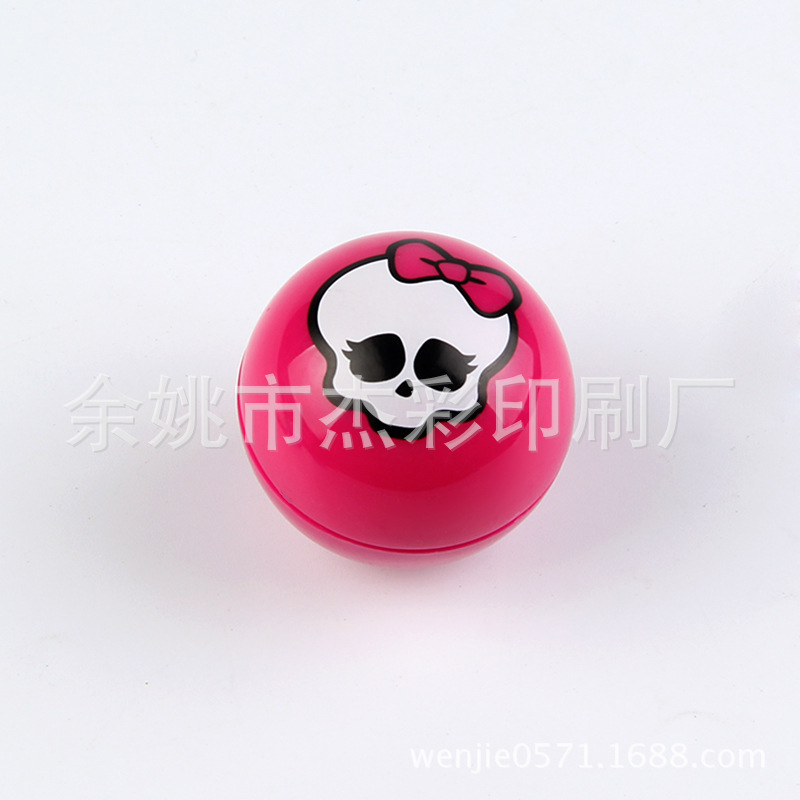 定做 球形骷髅印花丝印 热转印 移印加印LOGO 生产厂家批发