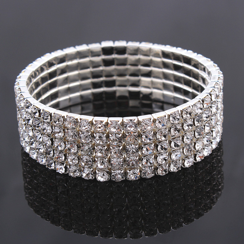 Elegante Glamour Señora Geométrico Diamantes De Imitación Aleación Venta Al Por Mayor Anillos Pulsera Calcetín display picture 3