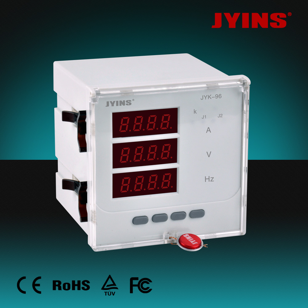 JYK-96-A.V.HZ三相智能电流电压频率一体表 三相可编程数显仪表