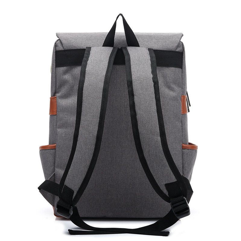 Unisex Solid Color Oxford Cloth Zipper Buckle Fashion Backpack School Backpack display picture 7