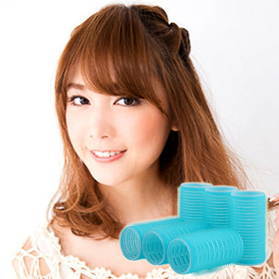 6079神奇魔术自粘卷/塑料发卷 梨花头卷发筒/不伤发自粘发卷6个装