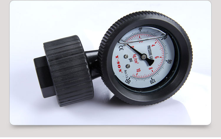 余姚名扬生产各种规格压力表 冲油 径向压力表  真空防水精密仪表