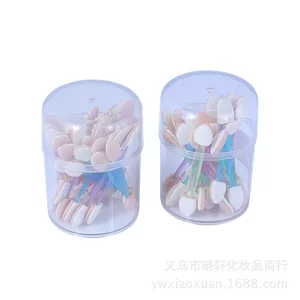 彩妆工具海绵眼影棒毛刷两头胶棉双头双色眼妆眼线美容工具批发