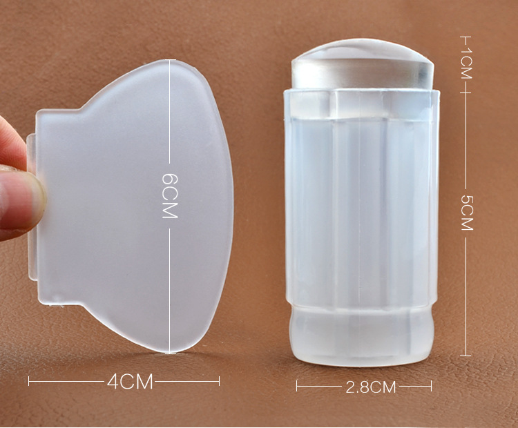 Silica Gel Material Solid Color Pattern Simple Style Style Simple Style Solid Color Silica Gel Nail Stamp 1 Piece