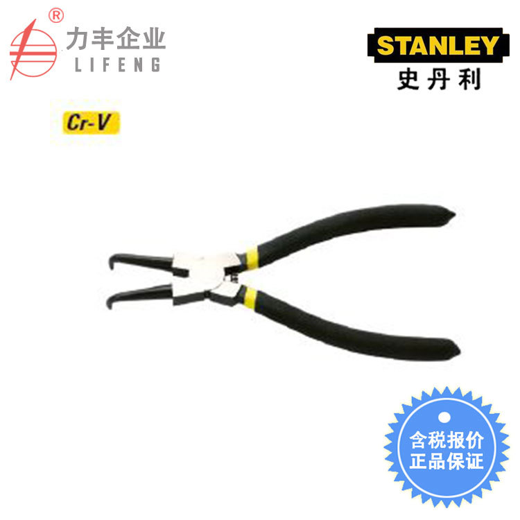 【含税】史丹利工具 德式孔用弯嘴卡簧钳 84-446-23至84-449-23