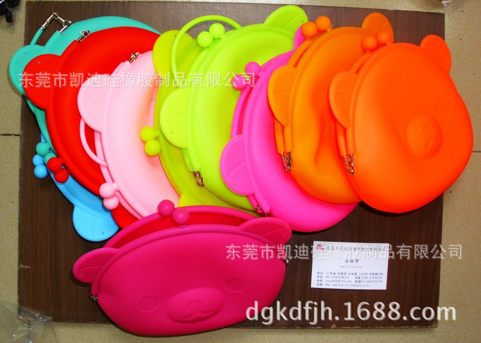 新材质·硅胶折叠钱包 新款推荐 支持小额批发 出口钱包夹 硅胶包