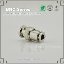 BNC 公头公针直式锁住接RG58_RG400同轴电缆