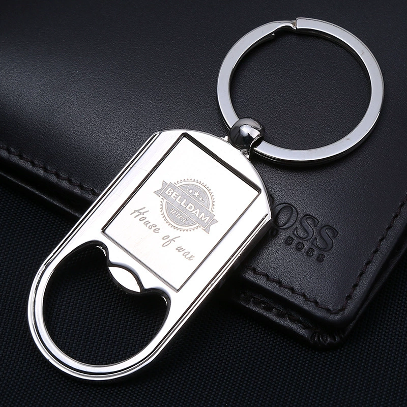 Bottle opener, metal creative keychain, wholesale, creative gift, direct factory sales