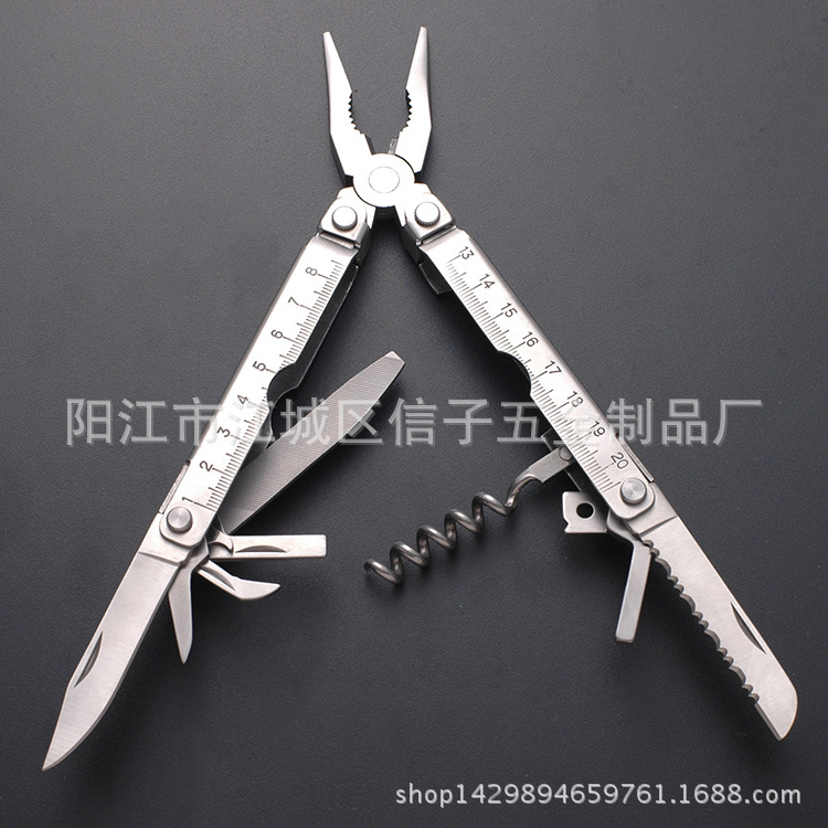 不锈钢多功能刀钳 铝着色多用钳 多用钳子 户外五金小工具