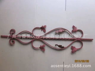 广东工厂直营组合楼梯栏杆铁配件实心熟铁楼梯花铁艺扶手护栏配件