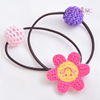 Woven children's pony handmade, hair accessory, Korean style, South Korea, new collection