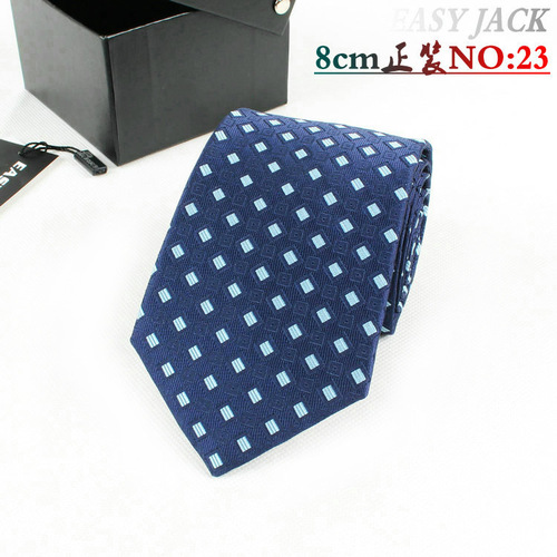 Business formal men's tie red wedding casual striped professional tie 8cm black tie
