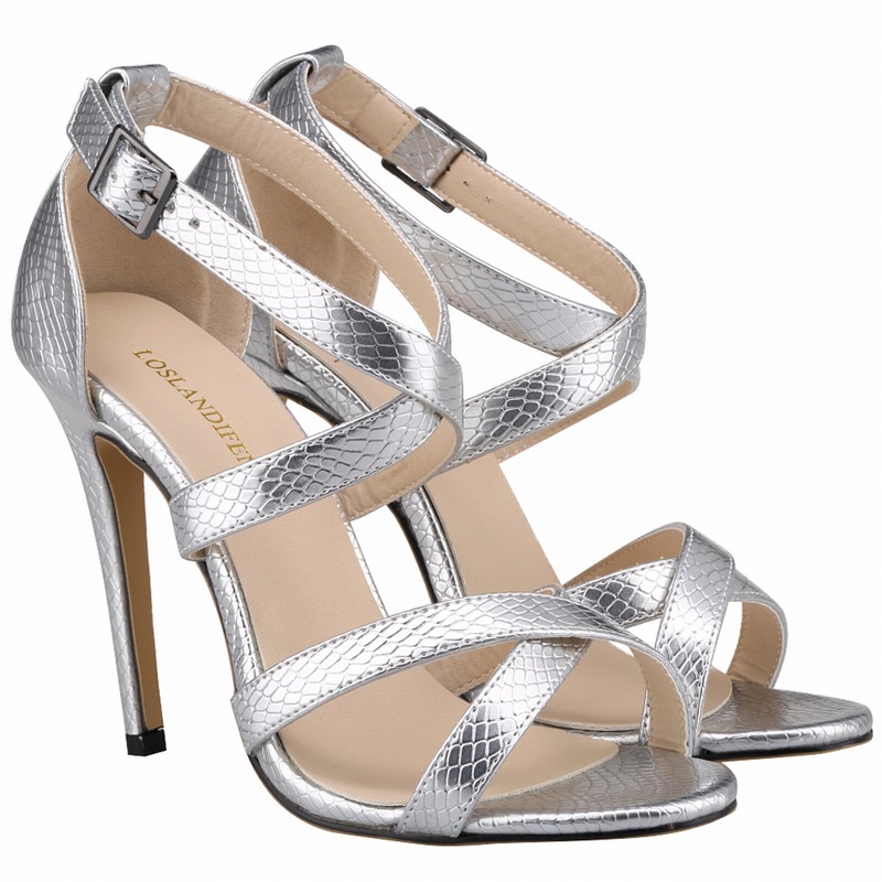 102-1A new summer high and low heels, sexy toes, lacquer sandals and stars