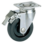 专业代理 日本TAKIGEN 不锈钢万向脚轮 带挡块 K-1315S-65-N