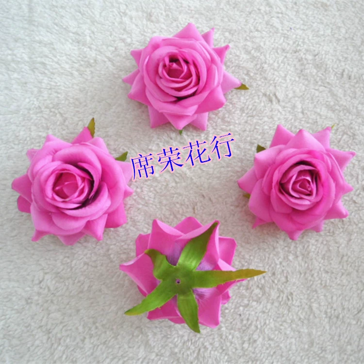 8cm simulation big roll rose silk cloth flower head flowers DIY bottomless support shoes hat wedding jewelry