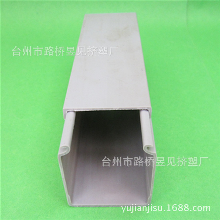 塑料挤出产品 PVC塑料槽走线装线槽 PVC型材 挤塑加工 定制