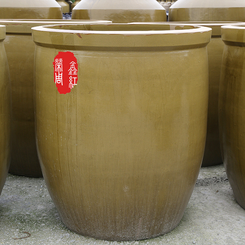 Zhou Xing Red earth Wine Jar Wine jar Coarse pottery Water tank Brew 200 fermentation Water tank wholesale