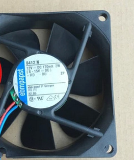 8412N 8025 12V 170mA 8cm 双滚珠 散热风扇
