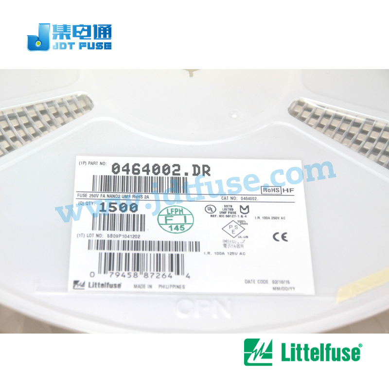 热销原装力特0464002.DR 快熔微型保险丝 2A/250V优质供应