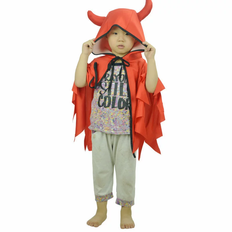 Children's red suit, trench coat, for catwalk, for performances, cosplay, dress up